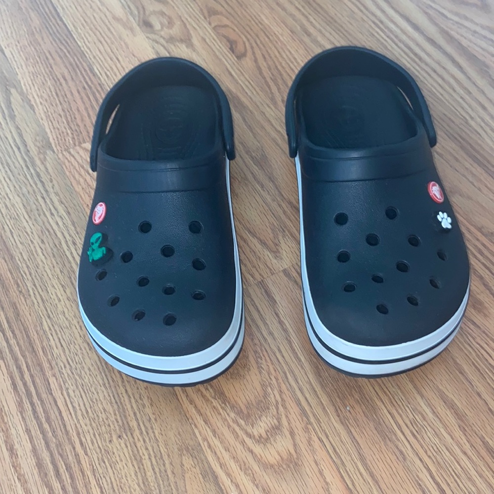 Barley used crocs with jibbitz